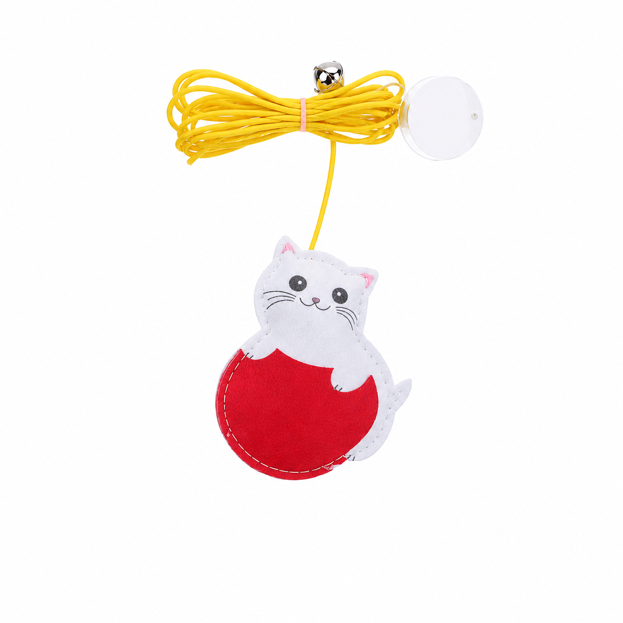 Interactive TrendyPet's Zone hanging cat toy with a simulated scratch rope and retractable design for feline play and exercise.