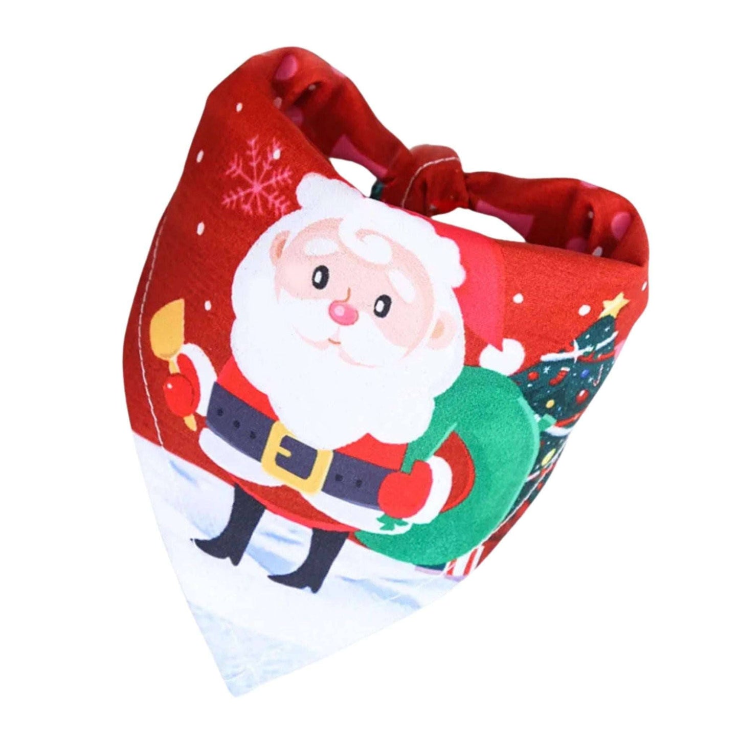 Christmas Pet Bandanas Festive Santa Claus Scarf - TrendyPet's Zone
