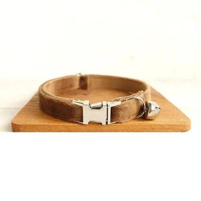 Coffee Cat Small Dog Collar with Bell Personalized Engraving ID Tag Nameplate Kitten Collars Necklace Small Dogs Puppy Bulldog Chihuahua Yorshire - TrendyPet's Zone