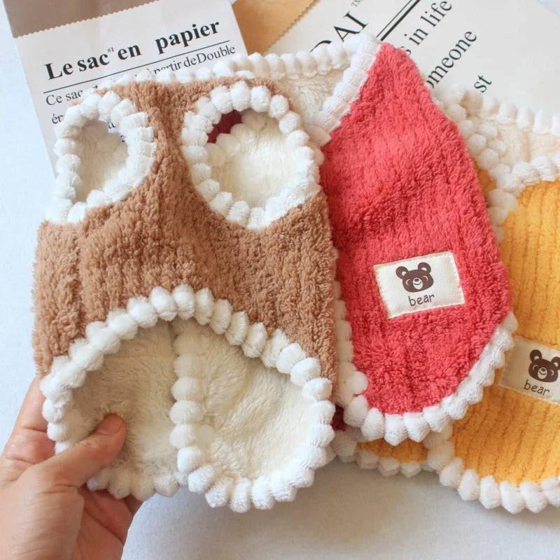 Coffee Winter Warm Apparel Soft Dog Cat Sweater Vest Coat - TrendyPet's Zone
