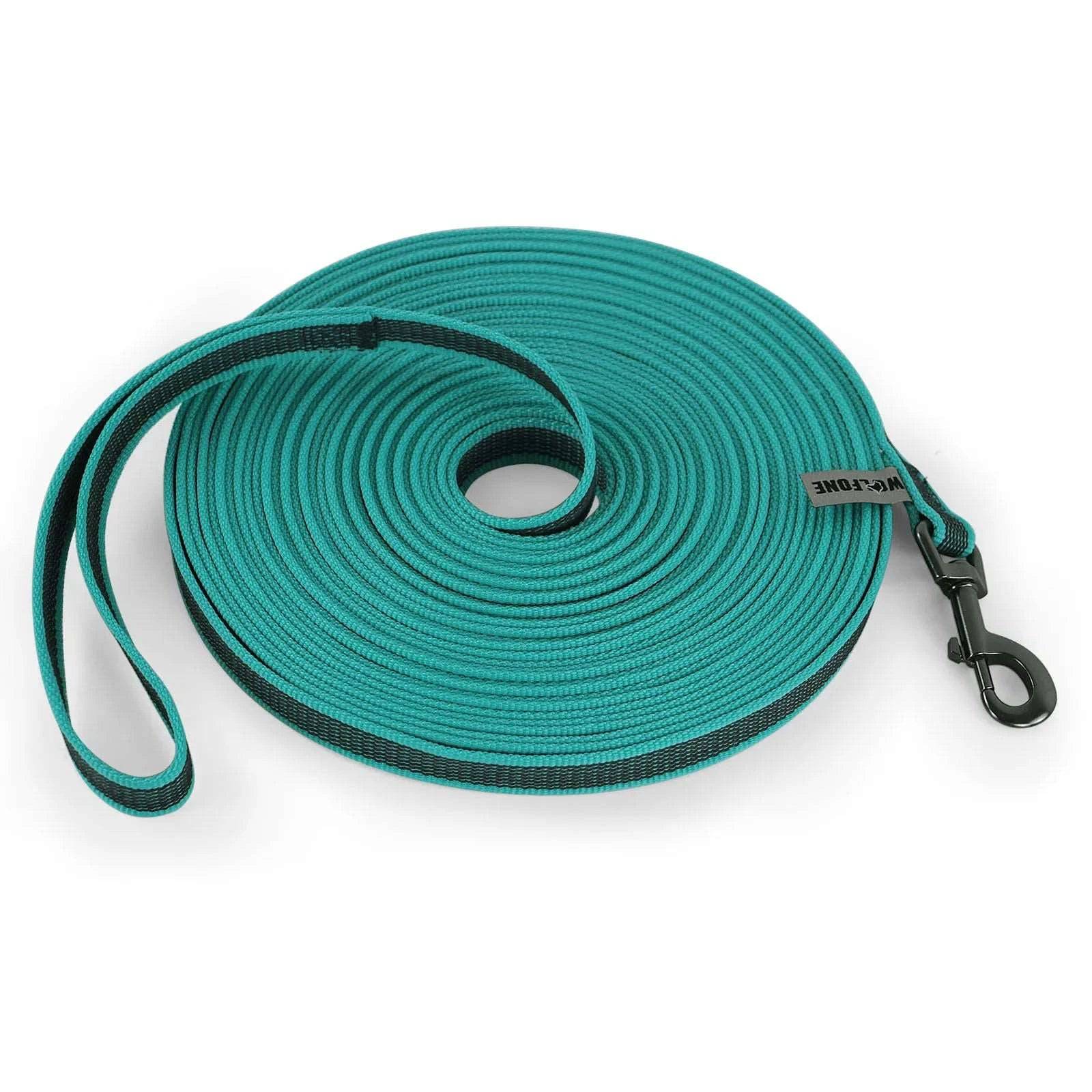 Cyan Dog Leash Latex Silk Easy and Convenient Training Big Dual Color - TrendyPet's Zone