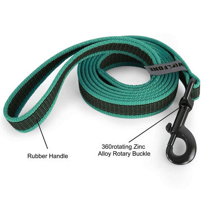 Cyan Dog Leash Latex Silk Easy and Convenient Training Big Dual Color - TrendyPet's Zone