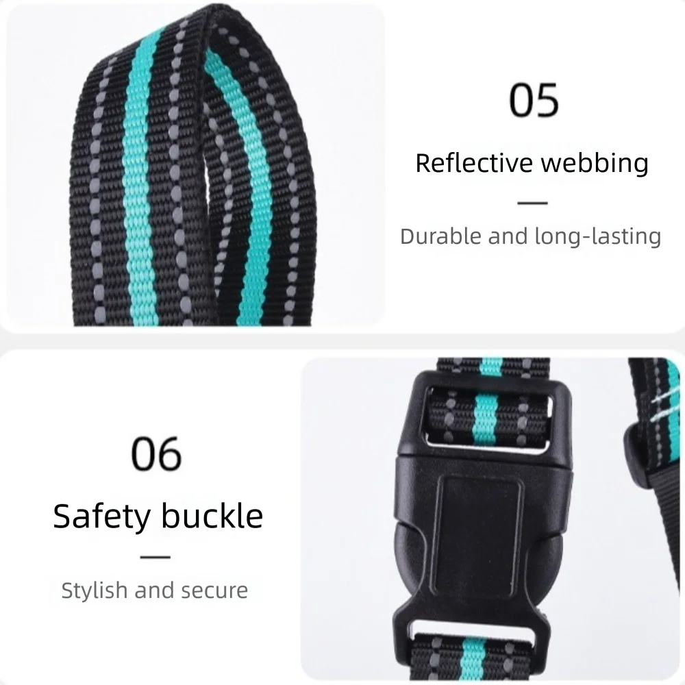 Cyan Portable Dog Lift Harness with adjustable strap and soft lining, designed for easy lifting and support by TrendyPet's Zone