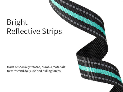 Cyan portable dog lift harness with adjustable strap and soft lining, designed for easy lifting and support by TrendyPet's Zone.