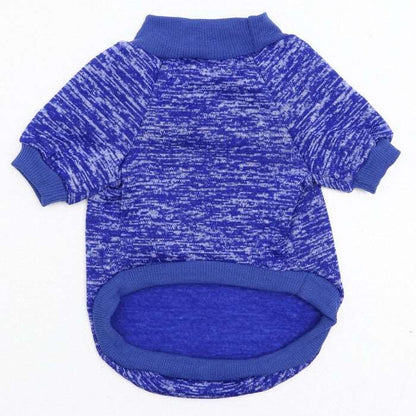 Dark Blue Warm Winter Dog Cloth Classic Pet Sweatshirt Vest - TrendyPet's Zone