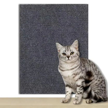Dark gray durable cat scratch mat from TrendyPet's Zone, self-adhesive and trimmable for protecting furniture from scratches.