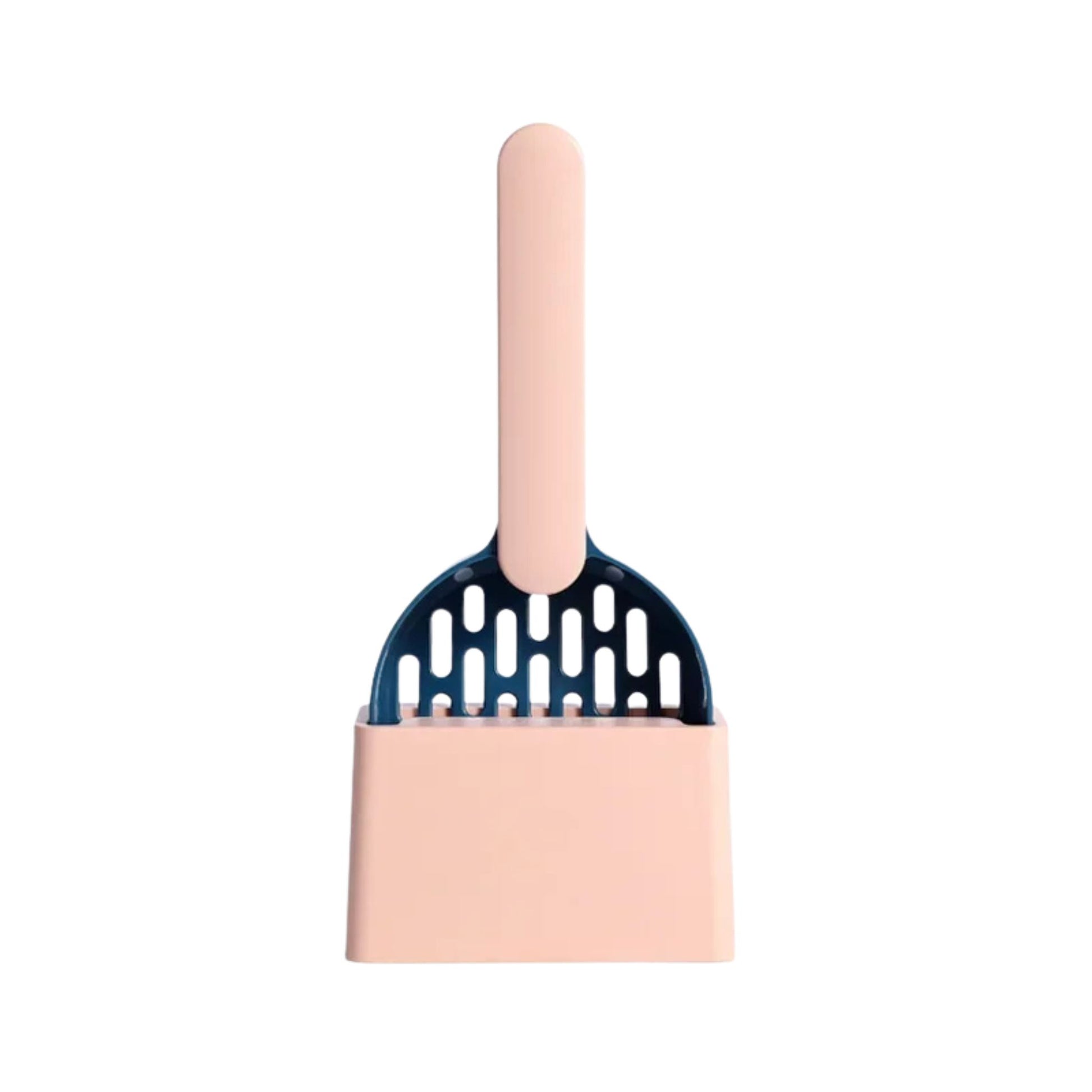 Dark green cat litter scoop set with filter and fine hole design for easy cleaning and waste removal by TrendyPet's Zone