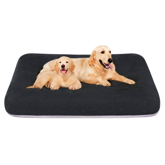 Dark Grey Orthopedic Foam Dog Bed with Removable and Washable Cover for Large Dogs, Anti-Slip Bottom Jumbo Size 47" x 39" x 4" TRENDYPET'S ZONE