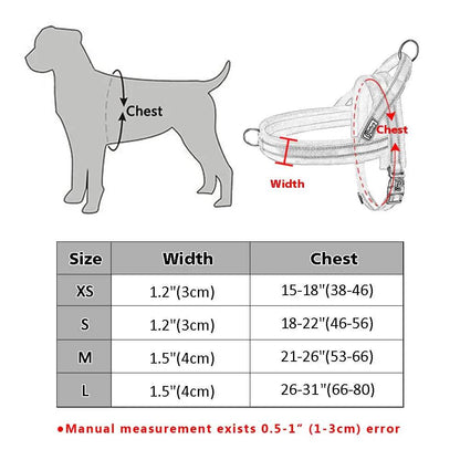 Deep Blue With Multi Design Warm Harness Vest Winter Soft Padded Pet Training Adjustable For Small Large Dog Puppy - TrendyPet's Zone