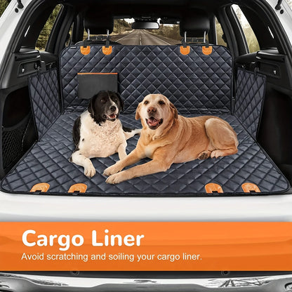 Waterproof dog car seat cover hammock by TrendyPet's Zone, heavy-duty 600D waterproof pet seat protector for back seat travel.