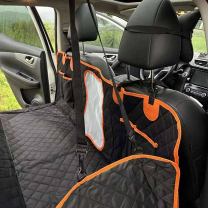 TrendyPet's Zone waterproof dog car seat protector with non-slip hammock and scratchproof back seat cover for pets.