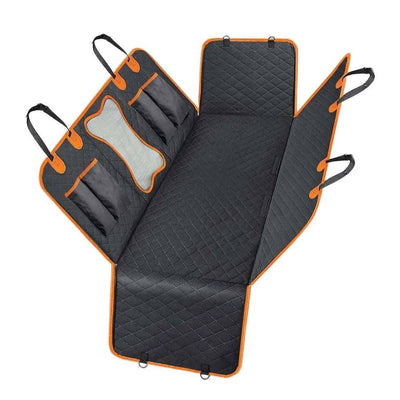 Waterproof dog car seat protector by TrendyPet's Zone, scratchproof, non-slip rear seat hammock for pet travel and protection.