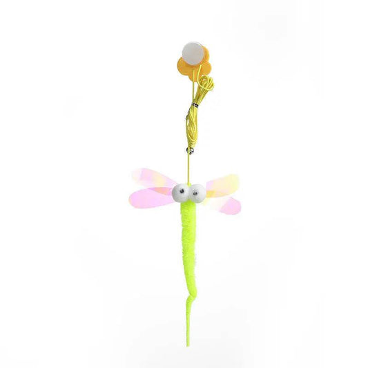 Dragonfly Simulation Cat Scratch Rope Interactive Retractable Hanging Toy - TrendyPet's Zone