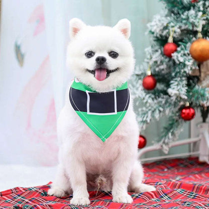 Festive Christmas Pet Bandana Dog Triangular Holiday Scarf - TrendyPet's Zone