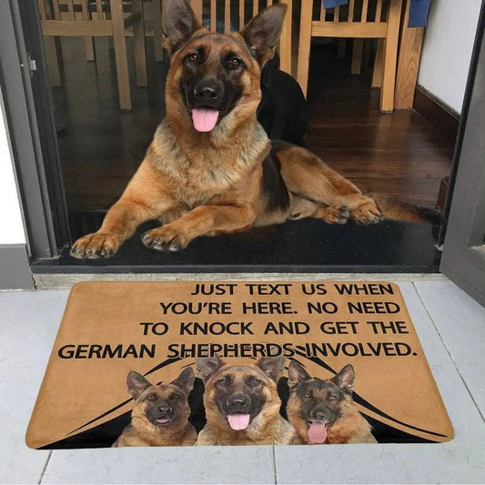 German Shepherds Doormat Pet Dog German Shepherds 3D Printed My Dog Doormat Non Slip Door Floor Mat Decor Porch Doormat TRENDYPET'S ZONE