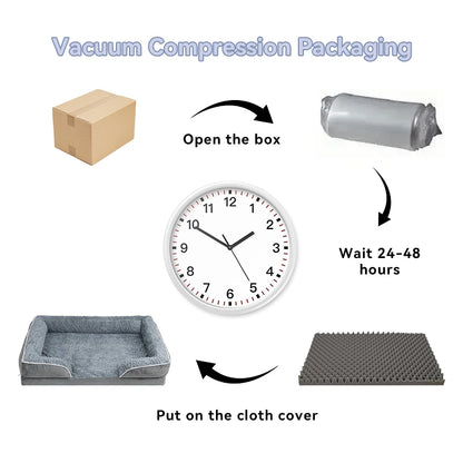 Blue orthopedic bolster dog bed with waterproof lining, non-skid bottom, washable cover, and egg foam cushioning by TrendyPet's Zone.