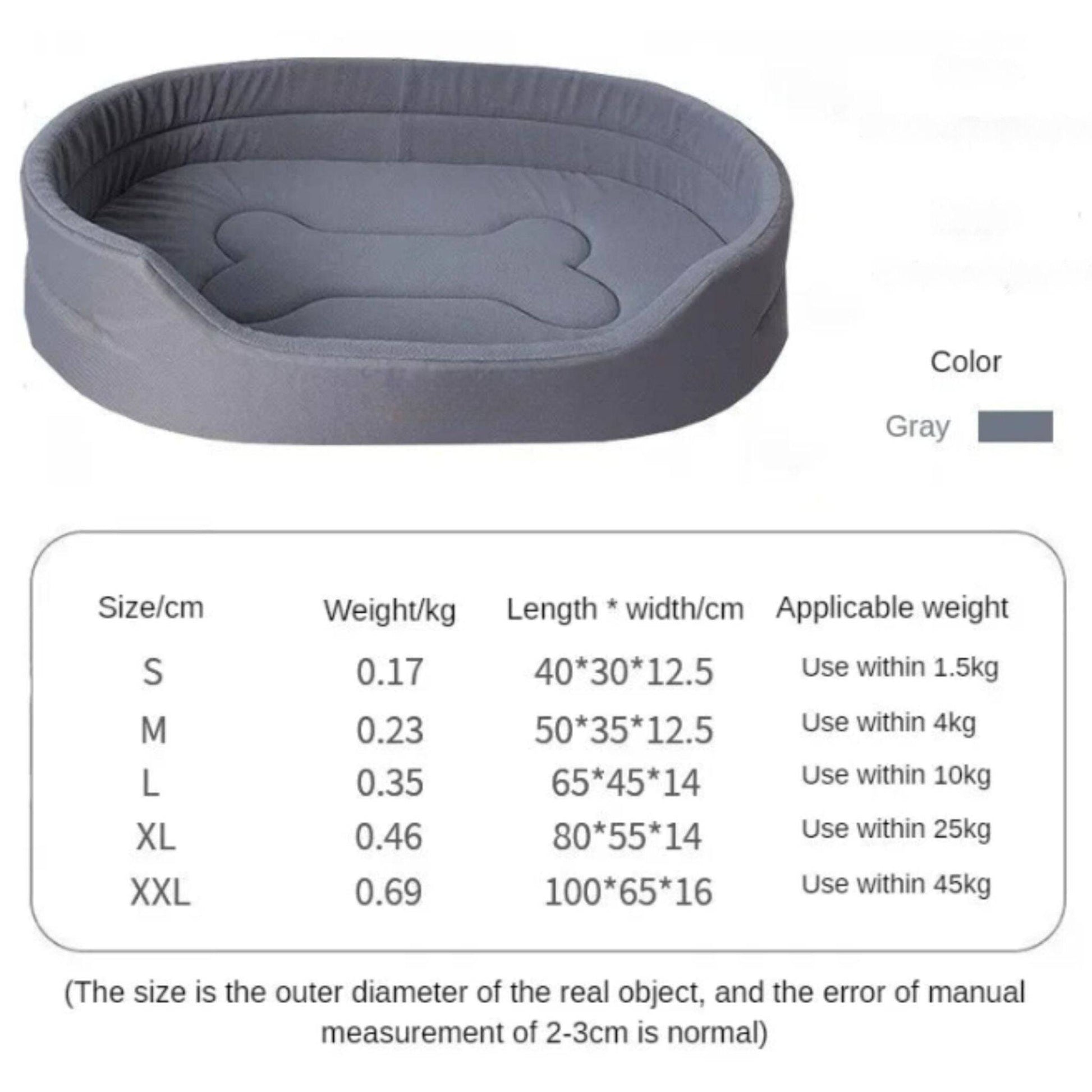 Gray Dog Cushions Pet Sofa Beds Large Dogs Fluffy Pets Accessories Mat Products Puppy Supplies - TrendyPet's Zone