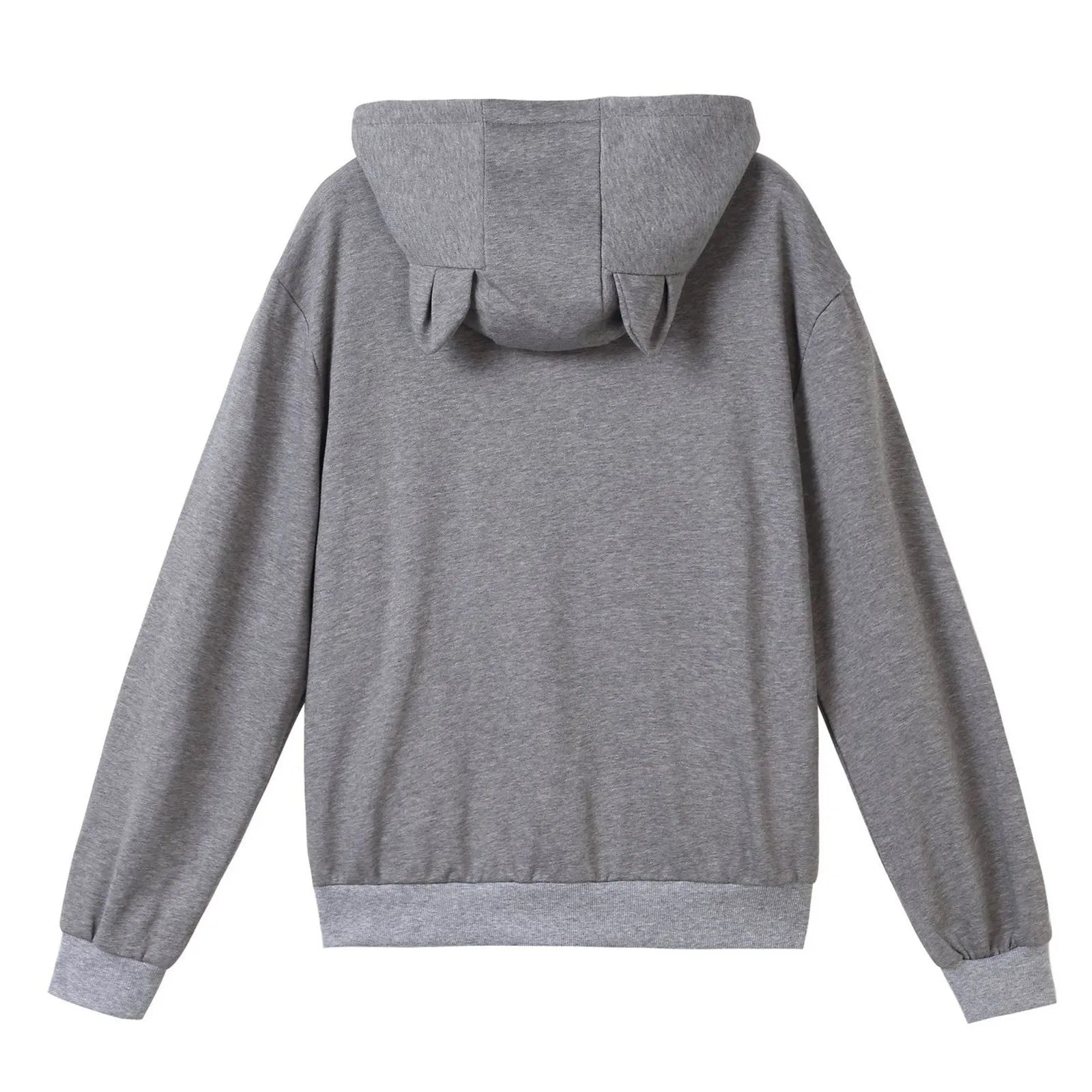 Gray High Quality Sweatshirt Cat Dog Lovers Hoodies Kangaroo Pet Paw Ears Cuddle Pouch Pullovers TrendyPet's Zone