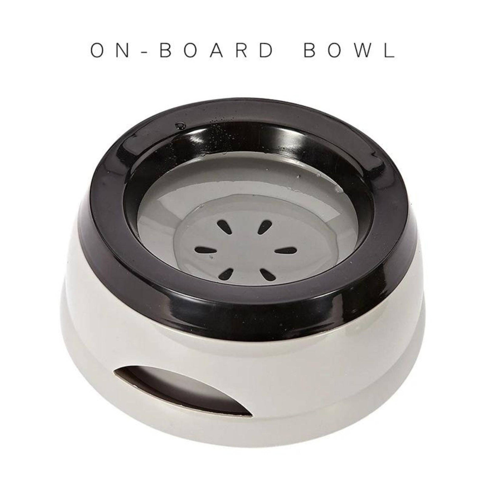 Gray Pet Bowls Floating Not Wetting Mouth Dog Cat Bowl No Spill Drinking Water Feeder Plastic Portable Bowl - TrendyPet's Zone