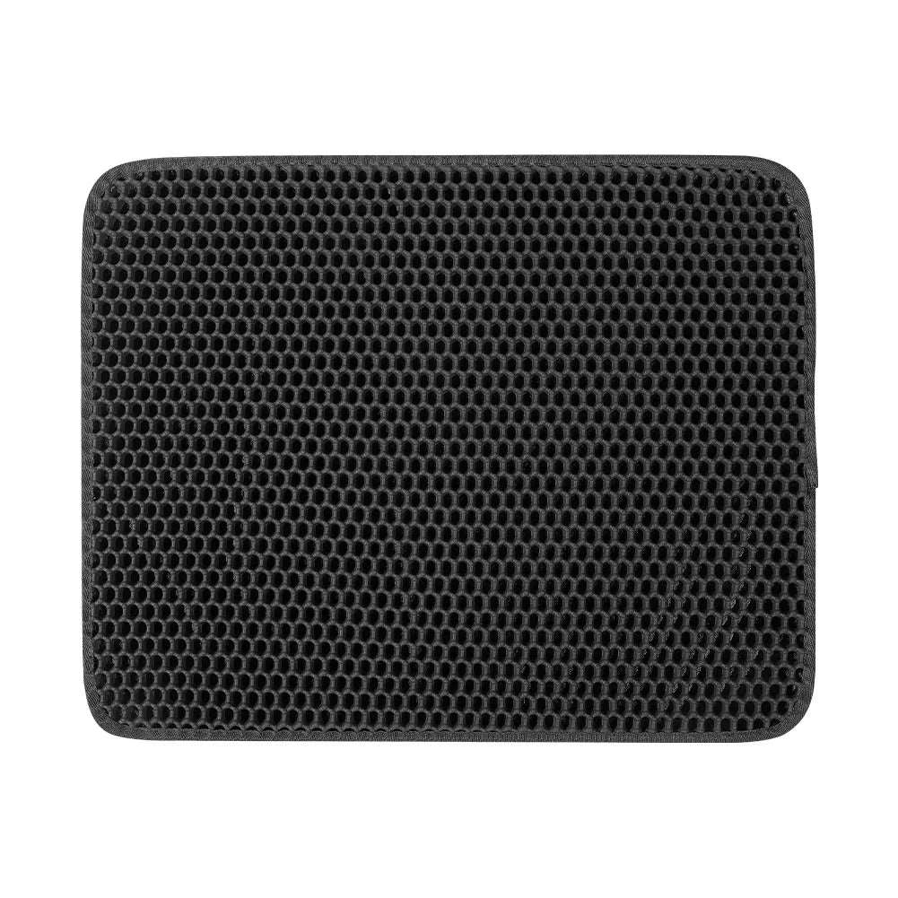 Gray Pet Cat Litter Mat Waterproof EVA Double Layer Trapping Kitten Litter Box Mat Clean Pad Products - TrendyPet's Zone