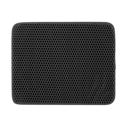 Gray Pet Cat Litter Mat Waterproof EVA Double Layer Trapping Kitten Litter Box Mat Clean Pad Products - TrendyPet's Zone