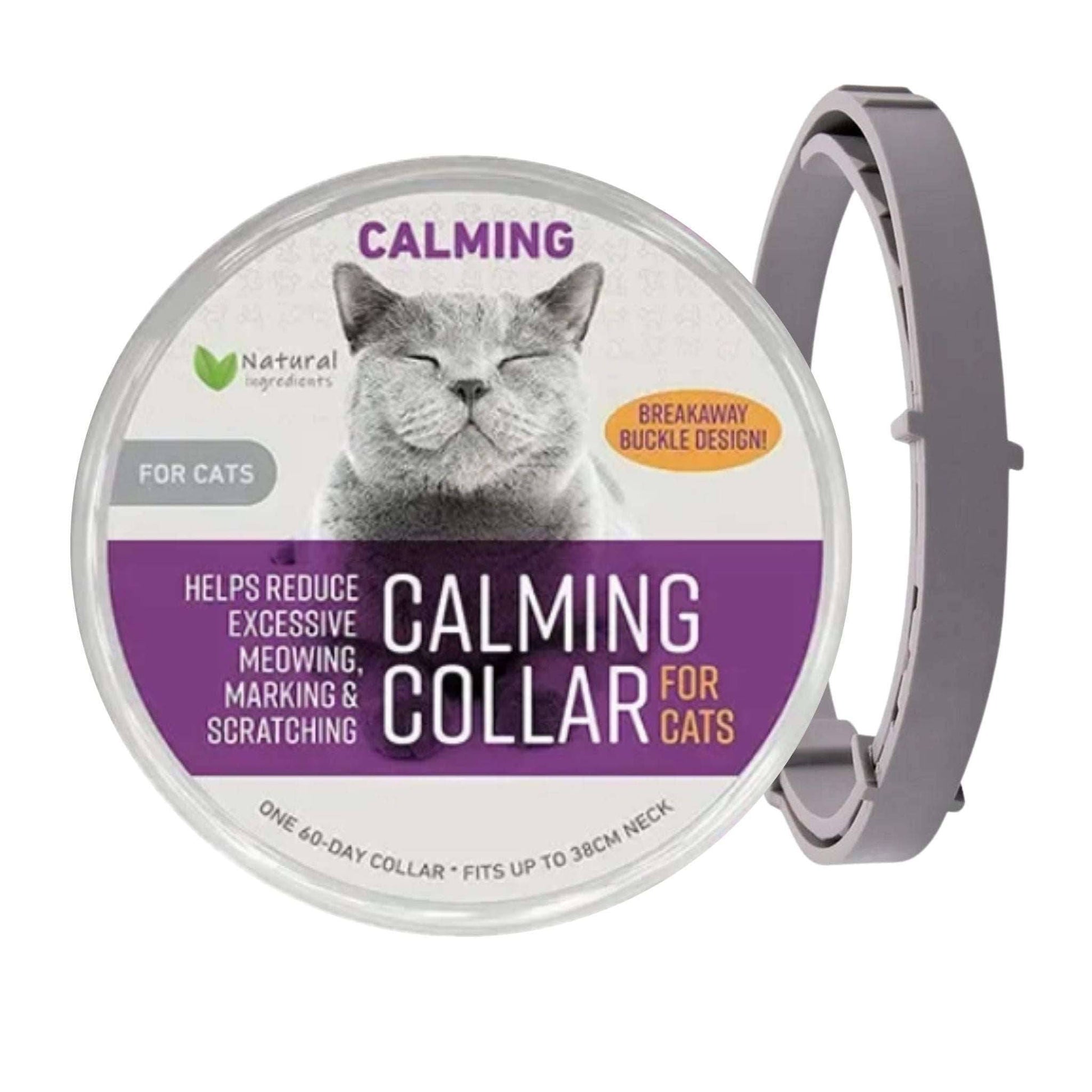 Gray Safe Cat Calming Collar 1Pack/60Days Adjustable Anxiety Reduction Pheromone Lasting Natural Calm Pet Collar Boxed OPP Bag - TrendyPet's Zone