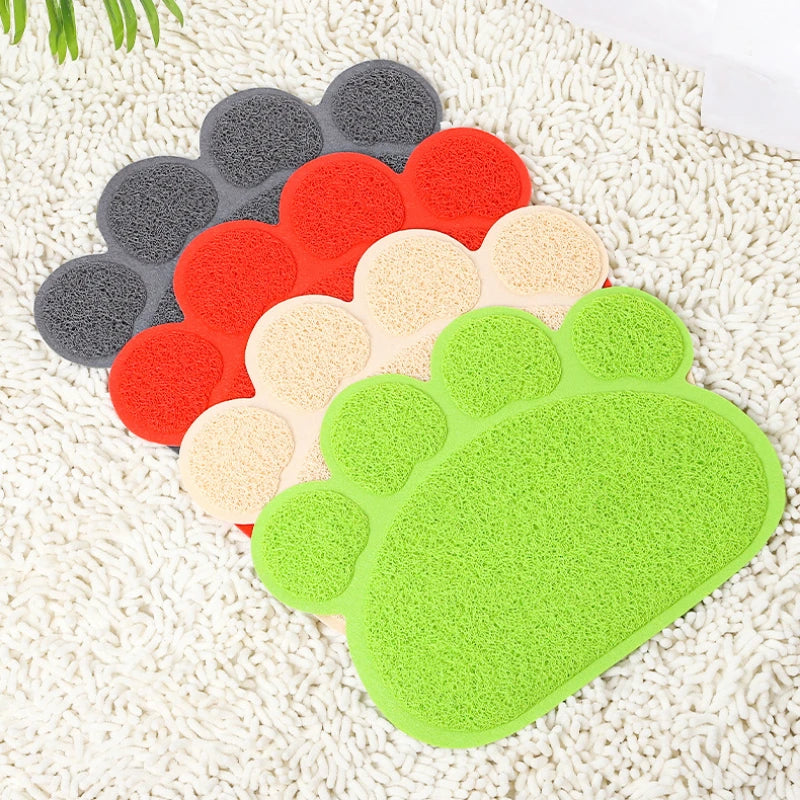 Pink waterproof pet litter mat by TrendyPet's Zone with non-slip PVC and high resilience fiber for trapping cat litter.