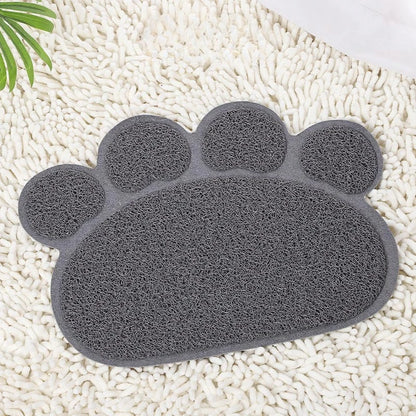 Gray Waterproof Pet Litter Mat Non-Slip PVC High Resilience Fiber Cat Litter Trapping Pad TrendyPet's Zone