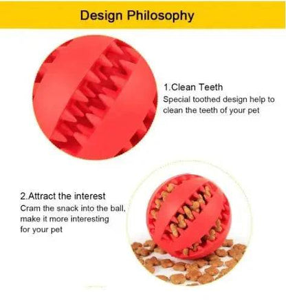 Green Ball White & Burgundy Hemp Rope Toys Treat Interactive Rubber Leaking Balls for Small Dogs Chewing Bite Resistant Pet Tooth Cleaning - TrendyPet's Zone
