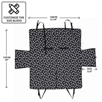 Green Camouflage Dog Carriers Waterproof Rear Back Pet Dog Car Seat Cover Hammock Protector with Safety Belt Transporting TRENDYPET'S ZONE