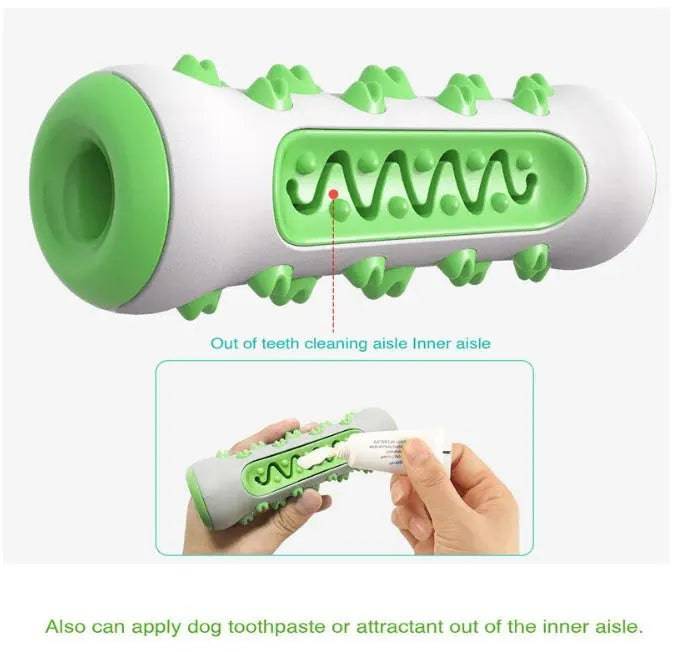 Green Dog Teeth Grinding Stick Gnawing Teeth Clean Bone Dog Tooth Brush Chewing Gum Pet Toy Dog Bite Resistant Molar Training Grinding - TrendyPet's Zone