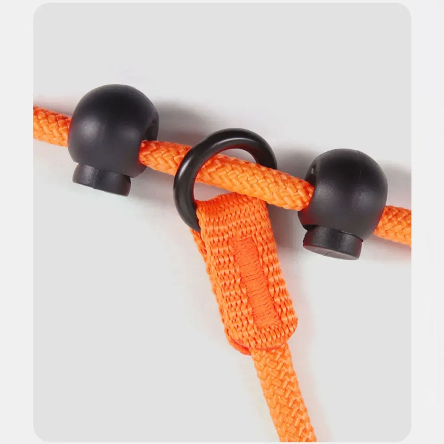 Green nylon no-pull dog walking leash with dual handles and slip design, ideal for training and control.