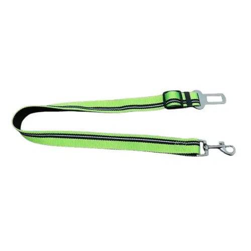 Green Reflective Pet Supplies Car Seat Belt Dog Seat Belt Dog Leash Vehicle Belt Adjustable Cushioning Elastic Reflective Safety Rope for Dog Cat - TrendyPet's Zone