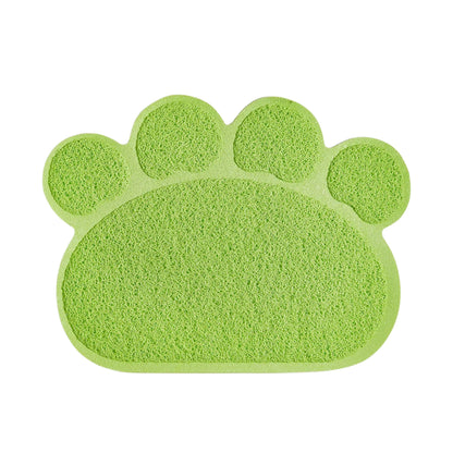Green waterproof pet litter mat by TrendyPet's Zone, non-slip PVC fiber trap pad for cats and small dogs.