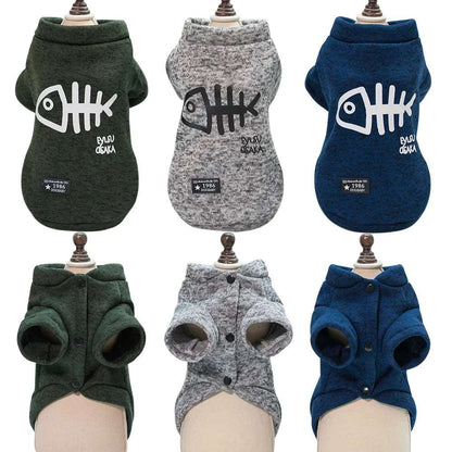 Green Winter Clothes For Small Medium Pet Cat Dog Clothing Hoodies Outfits Coats Jackets Costumes Sweatshirts - TrendyPet's Zone