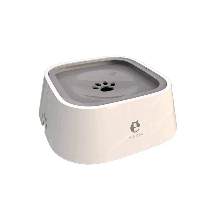 Grey (1.5L) Pet Dog Cat Floating Water Bowl Drinker Not Wet Mouth Splash Water Not Sprinkler Water Dispenser Portable Bowl - TrendyPet's Zone