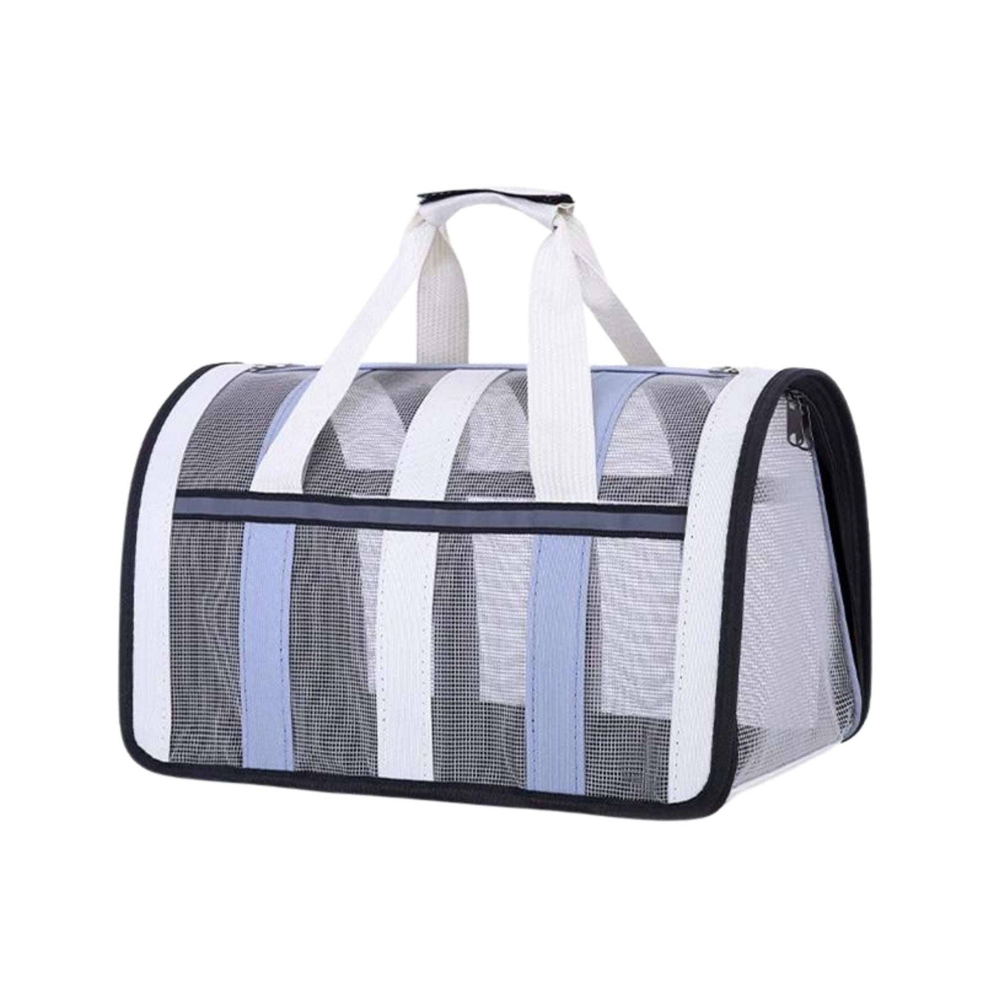 Haze blue Pet Carrying Bag Large Capacity Portable Breathable Shoulder Bag For Outdoor Use Suitable For All Seasons - TrendyPet's Zone