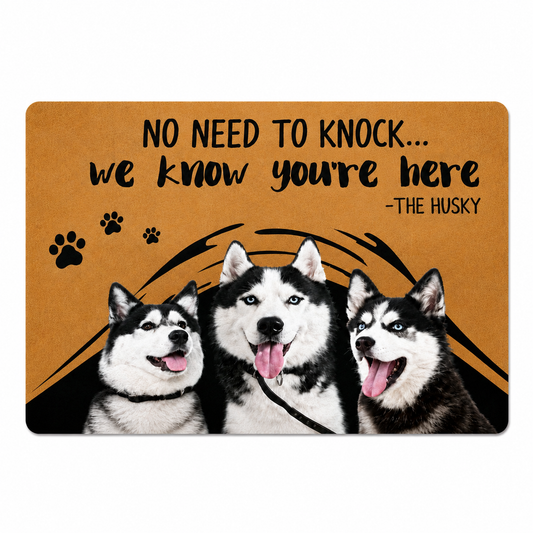 Husky Doormat Pet Dog Husky 3D Printed My Dog Doormat Non Slip Door Floor Mat Decor Porch Doormat TrendyPet's Zone