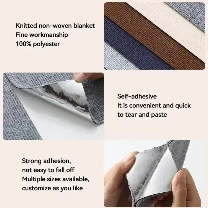Gray durable cat scratch mat from TrendyPet's Zone, trimmable with self-adhesive backing for protecting furniture and cats' claws.