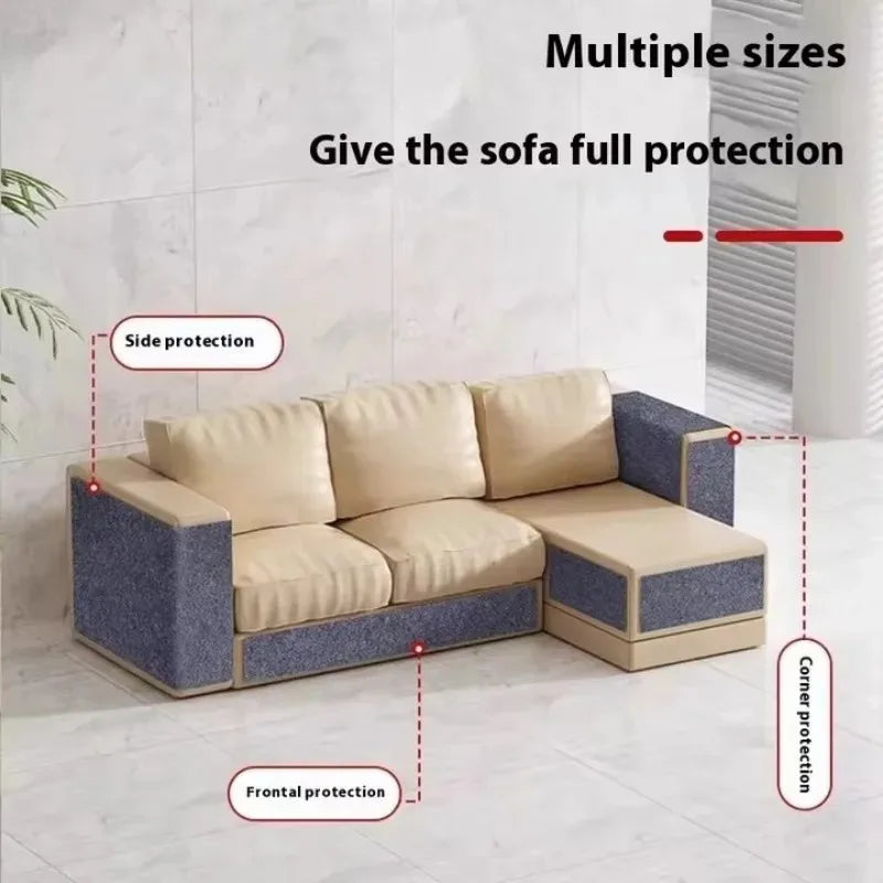 Gray durable cat scratch mat from TrendyPet's Zone, trimmable and self-adhesive for protecting furniture from scratching.