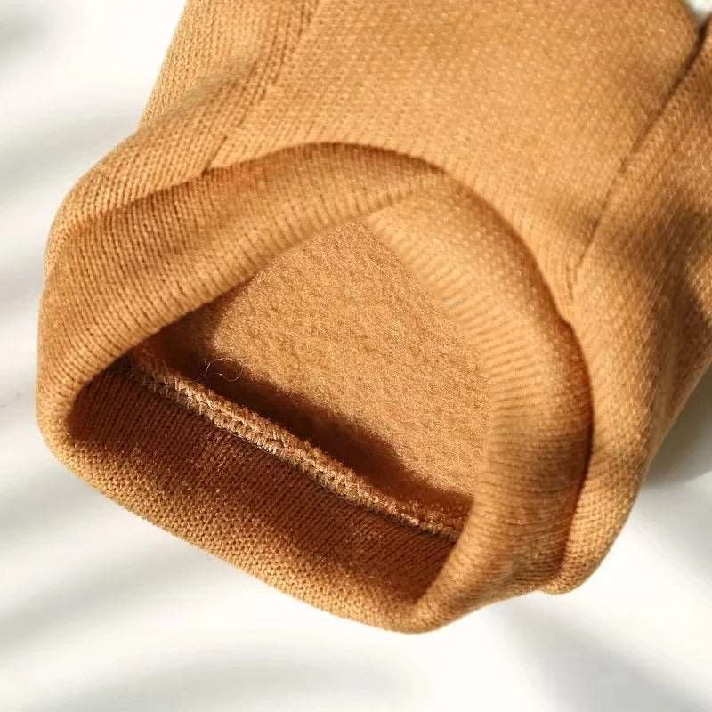 Khaki Preppy Style V-Neck Dog Sweater Warm Winter Pet Cloth - TrendyPet's Zone