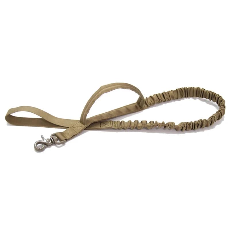 Khaki Tactical Dog Pet Vest With Bags Military Harness Leash Set - TrendyPet's Zone