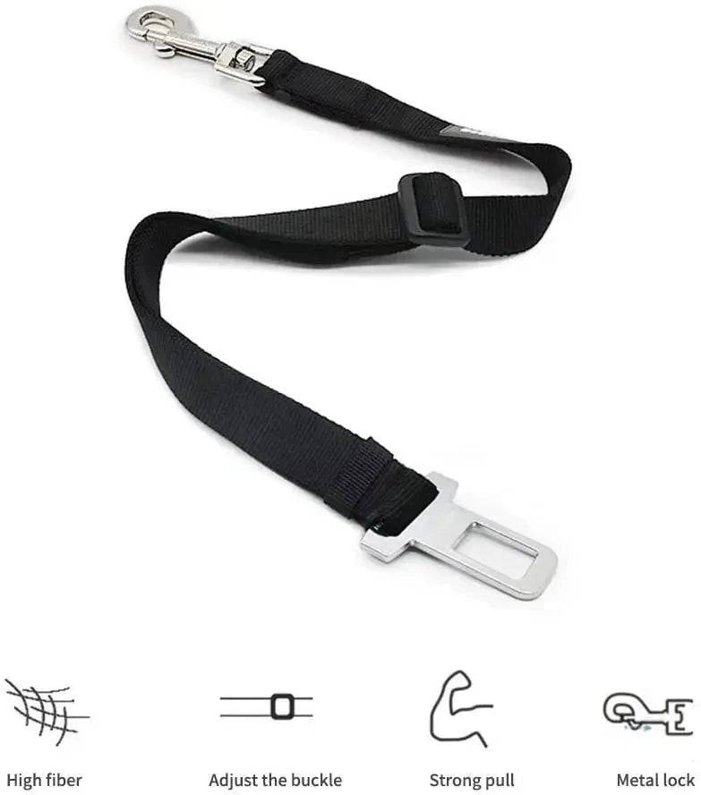 Light Blue Base Model Pet Supplies Car Seat Belt Dog Seat Belt Dog Leash Vehicle Belt Adjustable Cushioning Elastic Reflective Safety Rope for Dog Cat - TrendyPet's Zone