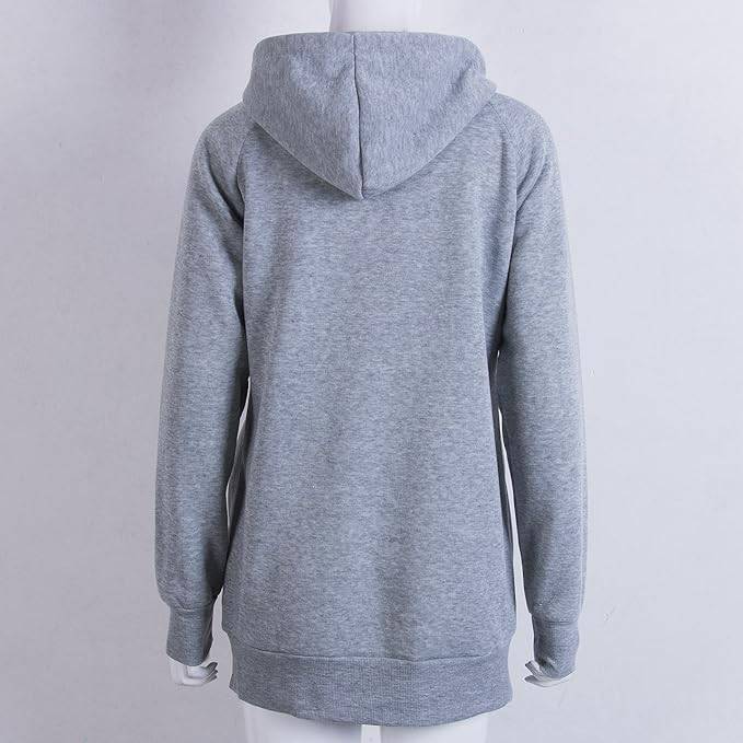 Light Gray Plain High Quality Sweatshirt Cat Dog Lovers Hoodies Kangaroo Pet Paw Ears Cuddle Pouch Pullovers - TrendyPet's Zone