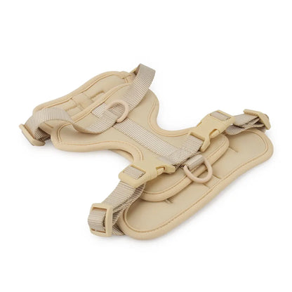Lightweight adjustable dog harness from TrendyPet's Zone, designed for outdoor walks, featuring padded straps and secure buckles.