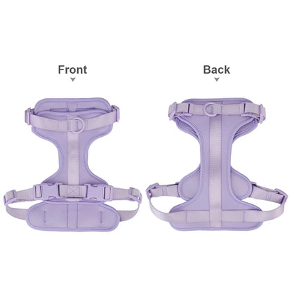 Lightweight adjustable dog harness from TrendyPet's Zone for outdoor walks, featuring padded straps and secure buckle.