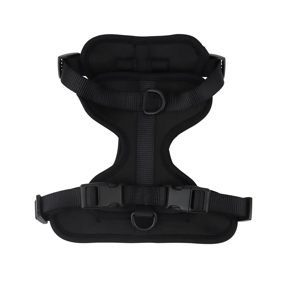 Lightweight adjustable dog harness from TrendyPet's Zone, suitable for outdoor walks, with padded straps and quick-release buckle.