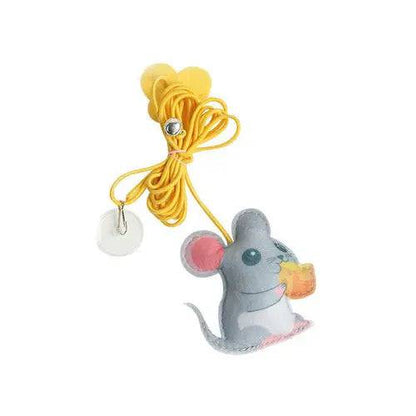 Mouse Simulation Cat Scratch Rope Interactive Retractable Hanging Toy - TrendyPet's Zone