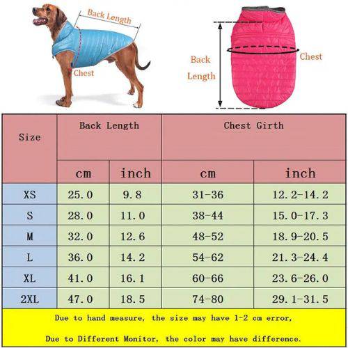 Orange Brown Reversible Jacket Dual Colors Reflective Winter Dog Clothes Coat Vest - TrendyPet's Zone