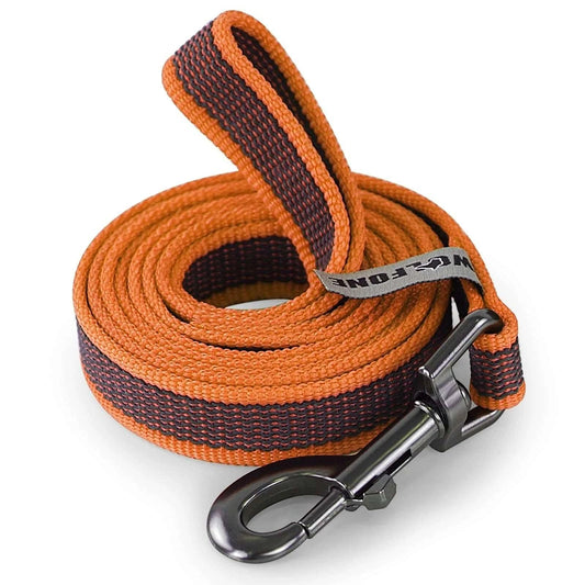 Orange Dog Leash Latex Silk Easy and Convenient Training Big Dual Color - TrendyPet's Zone